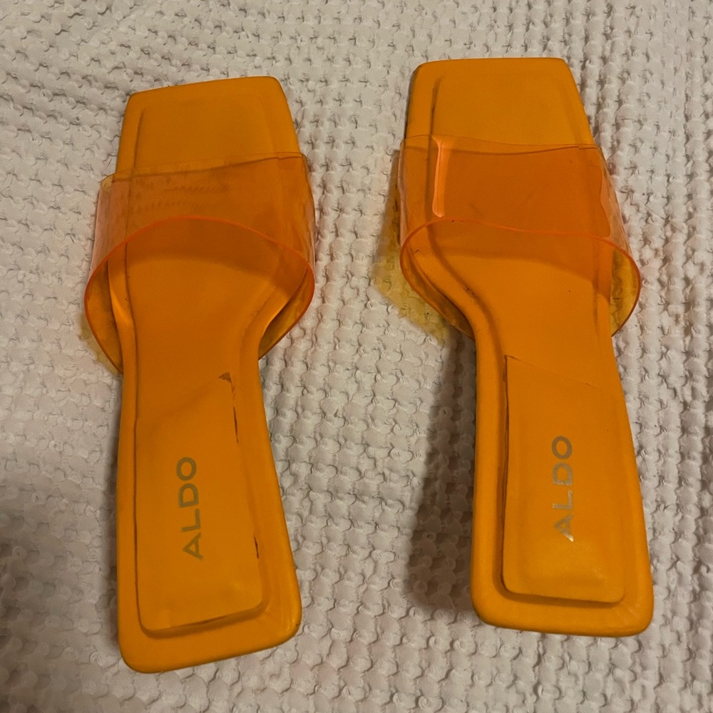 Orange Aldo heel